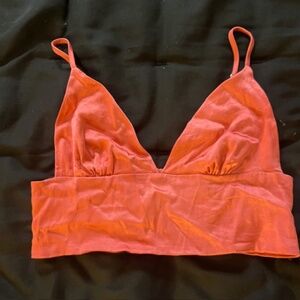 ZARA: Pink bralete style crop top size: M